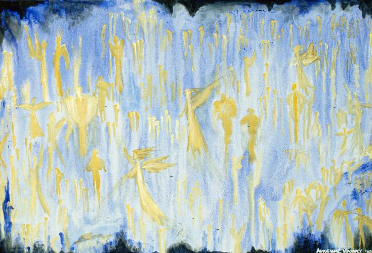 Angels Series 3 by Adrienne Harvey McCoy, Acrylic on Canvas