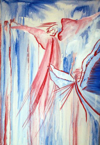Angels Series 4 by Adrienne Harvey McCoy, Acrylic on Canvas