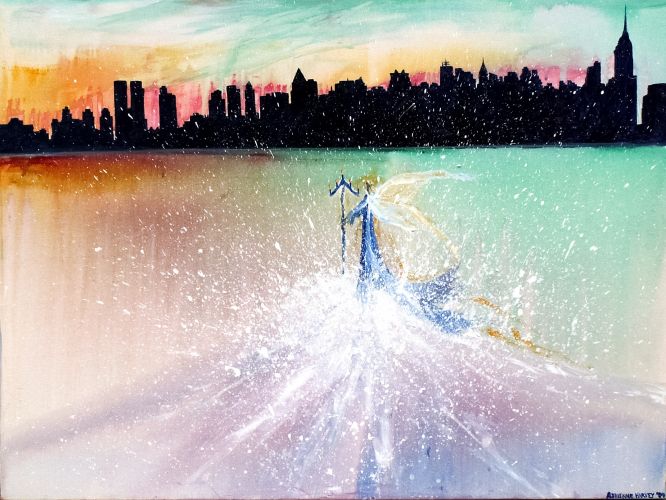 Angels Series 5 by Adrienne Harvey McCoy, Acrylic on Canvas