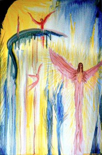 Angels Series 7 by Adrienne Harvey McCoy, Acrylic on Canvas
